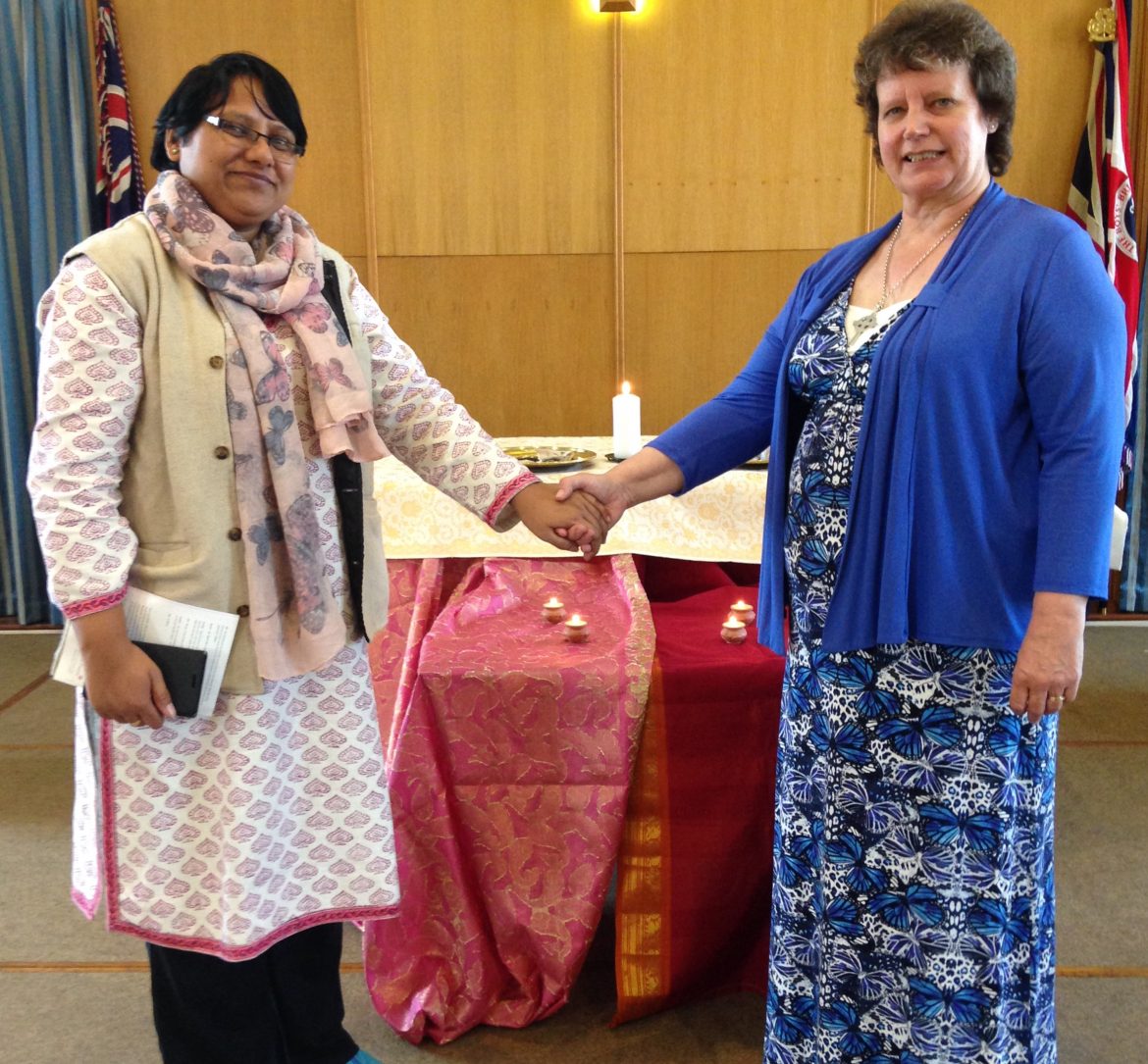 Rev Meena Bhati and Anne Browse